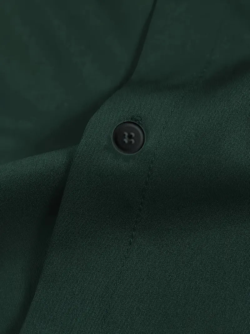 Stefano | Men’s Tailored Button Placket Long Sleeve Shirt