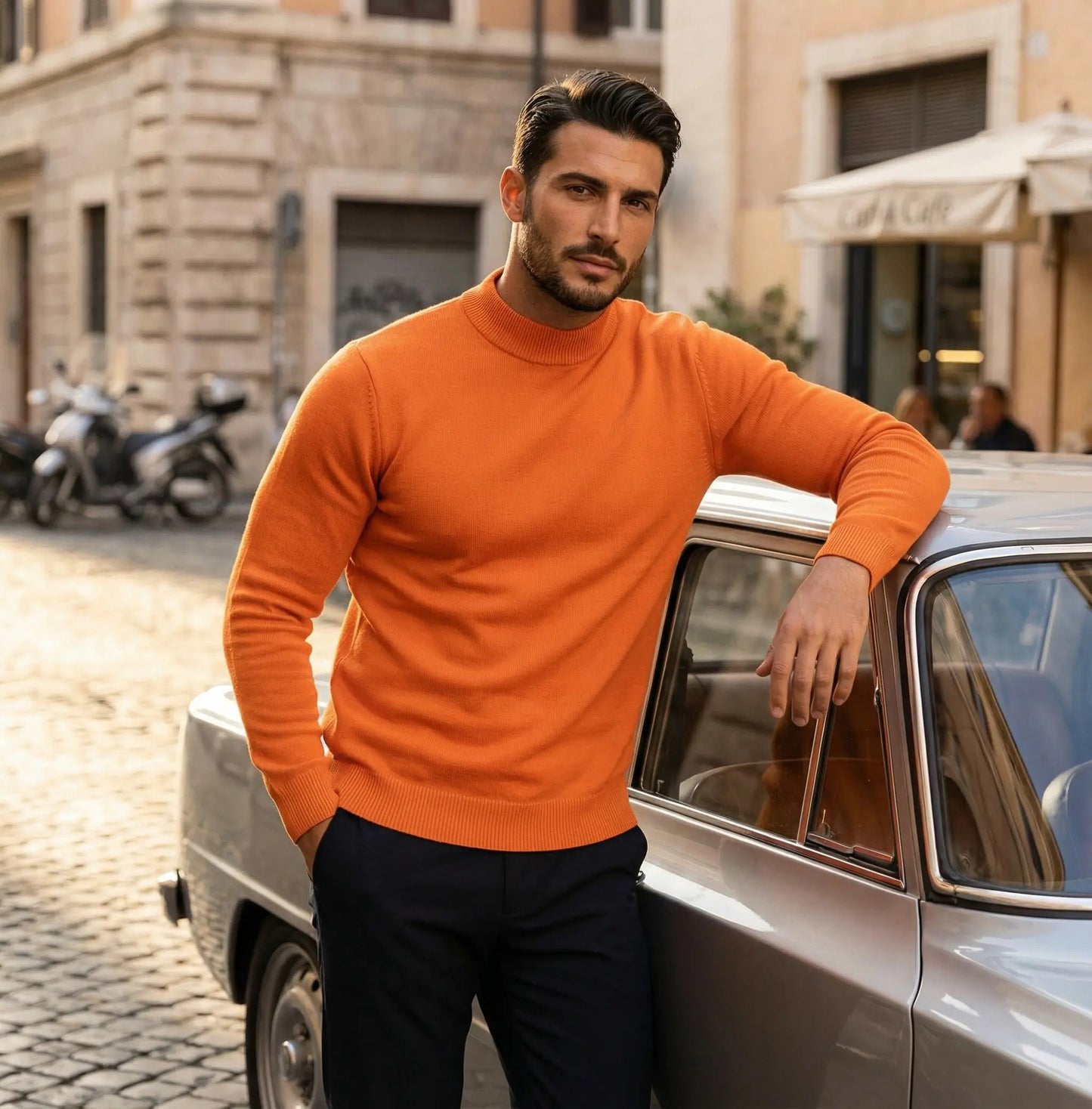 Valerio | Men’s Mock Neck Long Sleeve Shirt