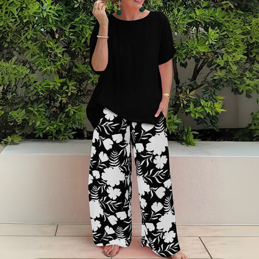 Aresta | Breathable Wide-Leg Relaxed Floral Top