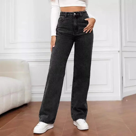 Albaluna | Women's Wide-Leg High-Waist Summer Jeans