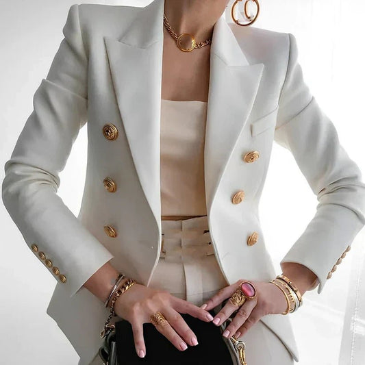 Doriana | Women's Tailored Structured Double-Breasted Blazer