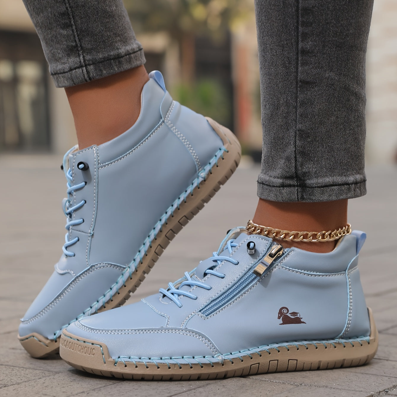 Tegan | Women's Laid-Back Lace-Up Shoes Zip