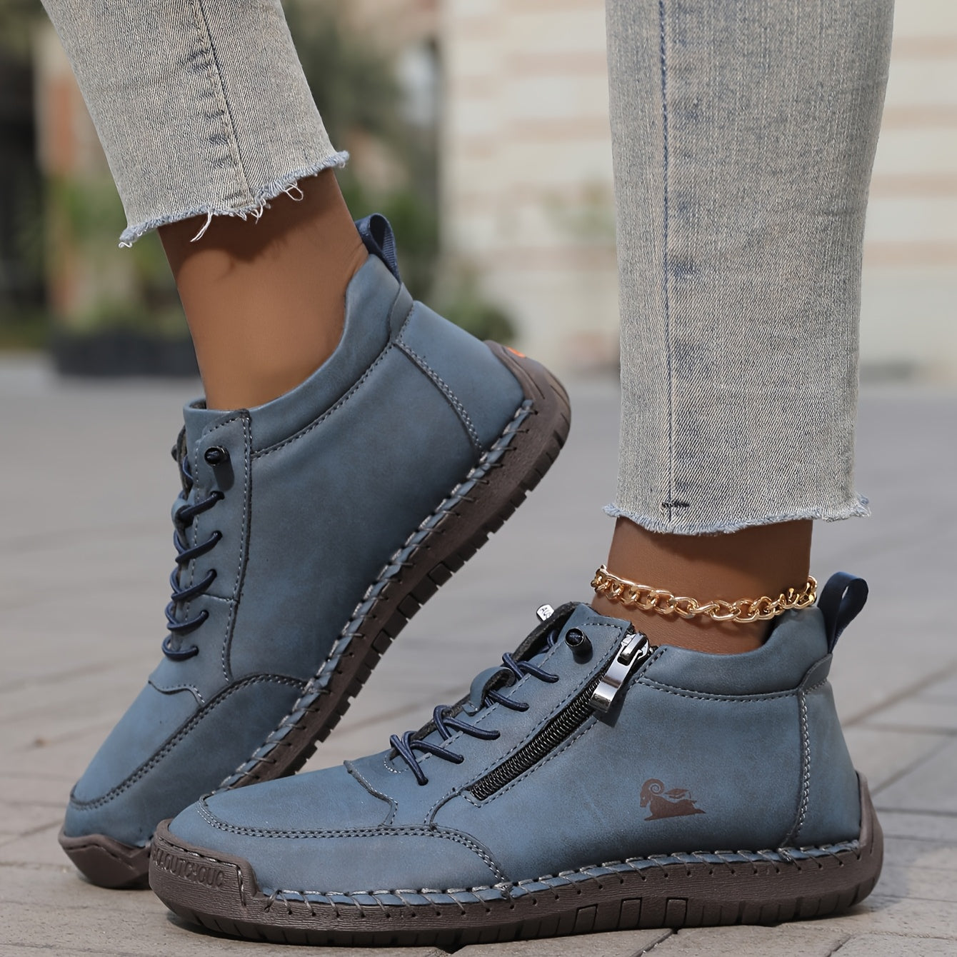 Tegan | Women's Laid-Back Lace-Up Shoes Zip