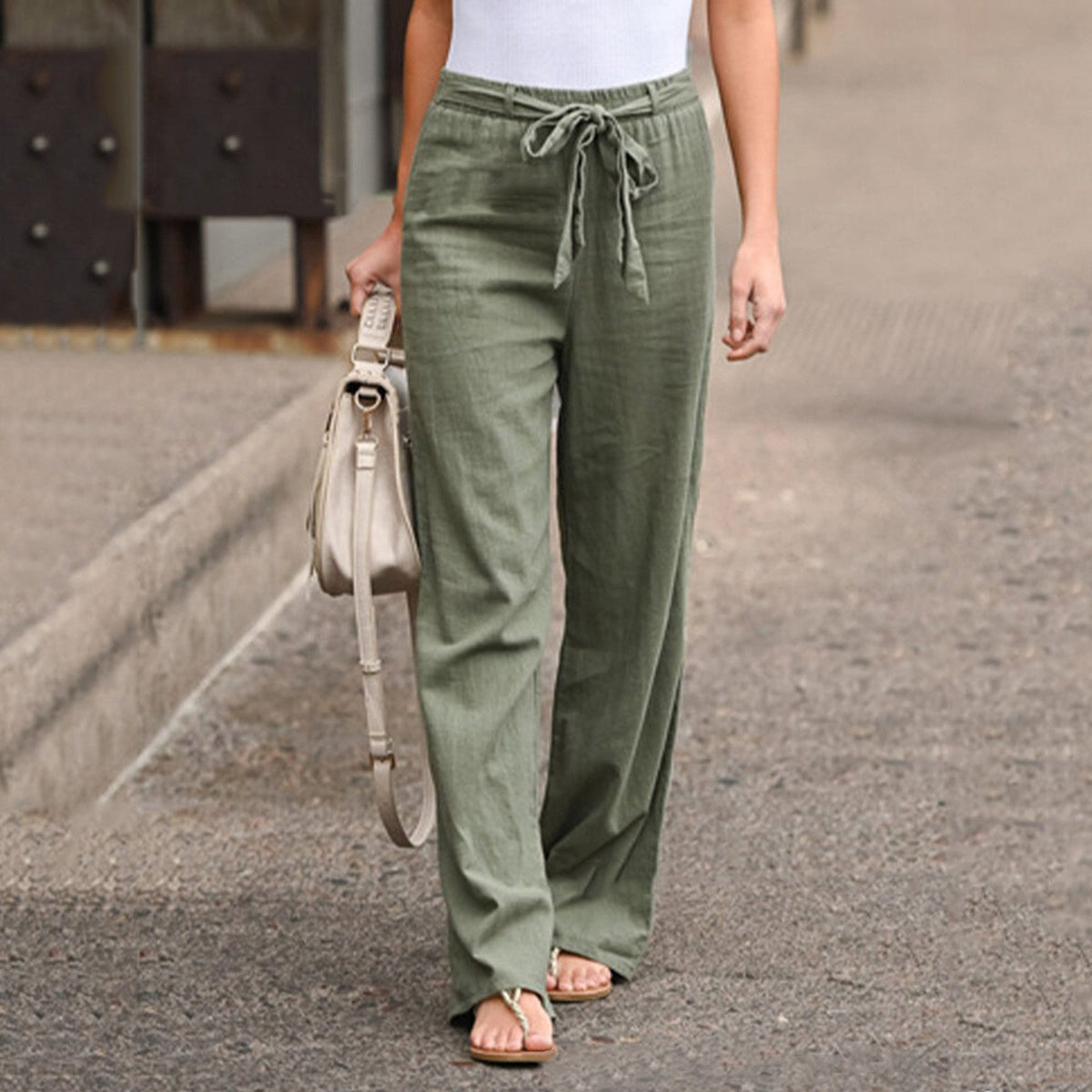 Jane | Wide-Leg Drawstring Pants