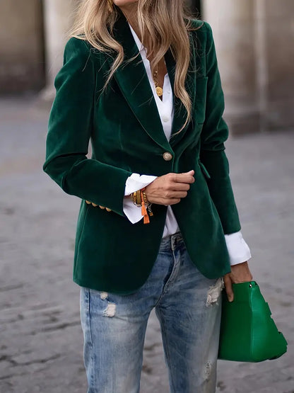 Sabina | Women's Classic Blazer with One-Button-Closure