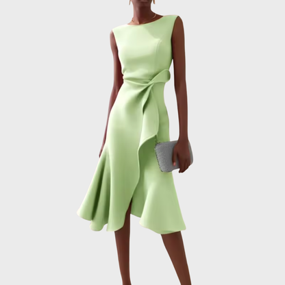 Beatrice | Women's Draped Asymmetrisches Midi Dress