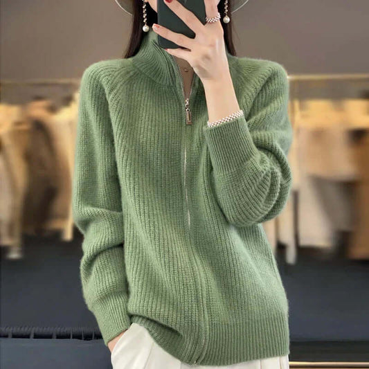 Julia | Women's Classic Knit Cardigan with Long Sleeve