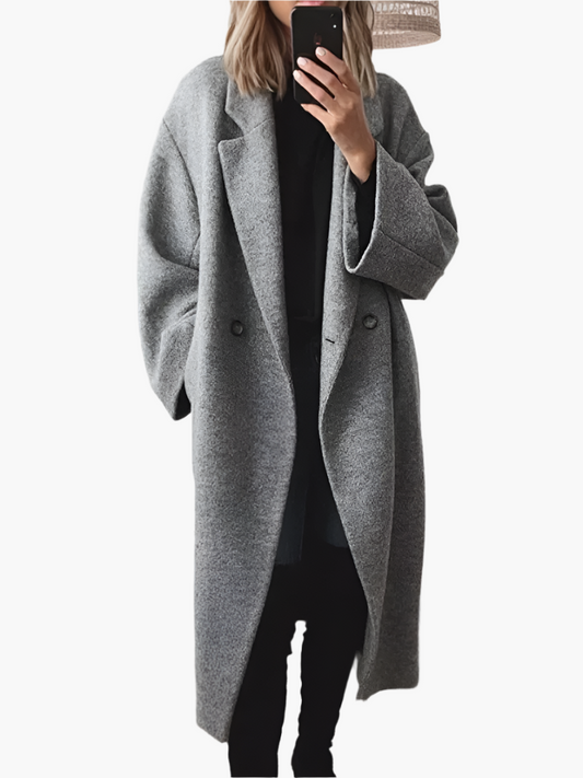 Laura | Women's Loose Fit Button Coat in elegant Design