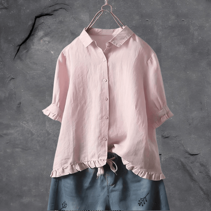 Laurette | Effortless chic blouse in breathable light everyday fabric