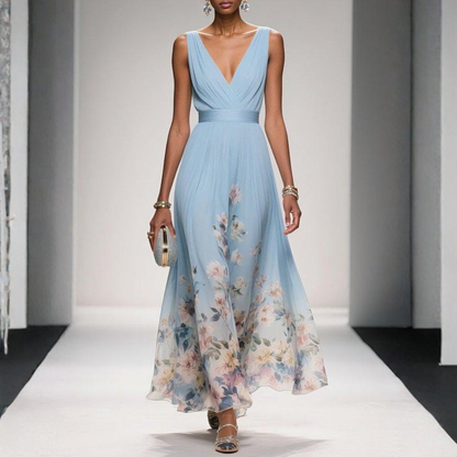 Britta | Women's Floral Maxi Dress For Wedding Guests
