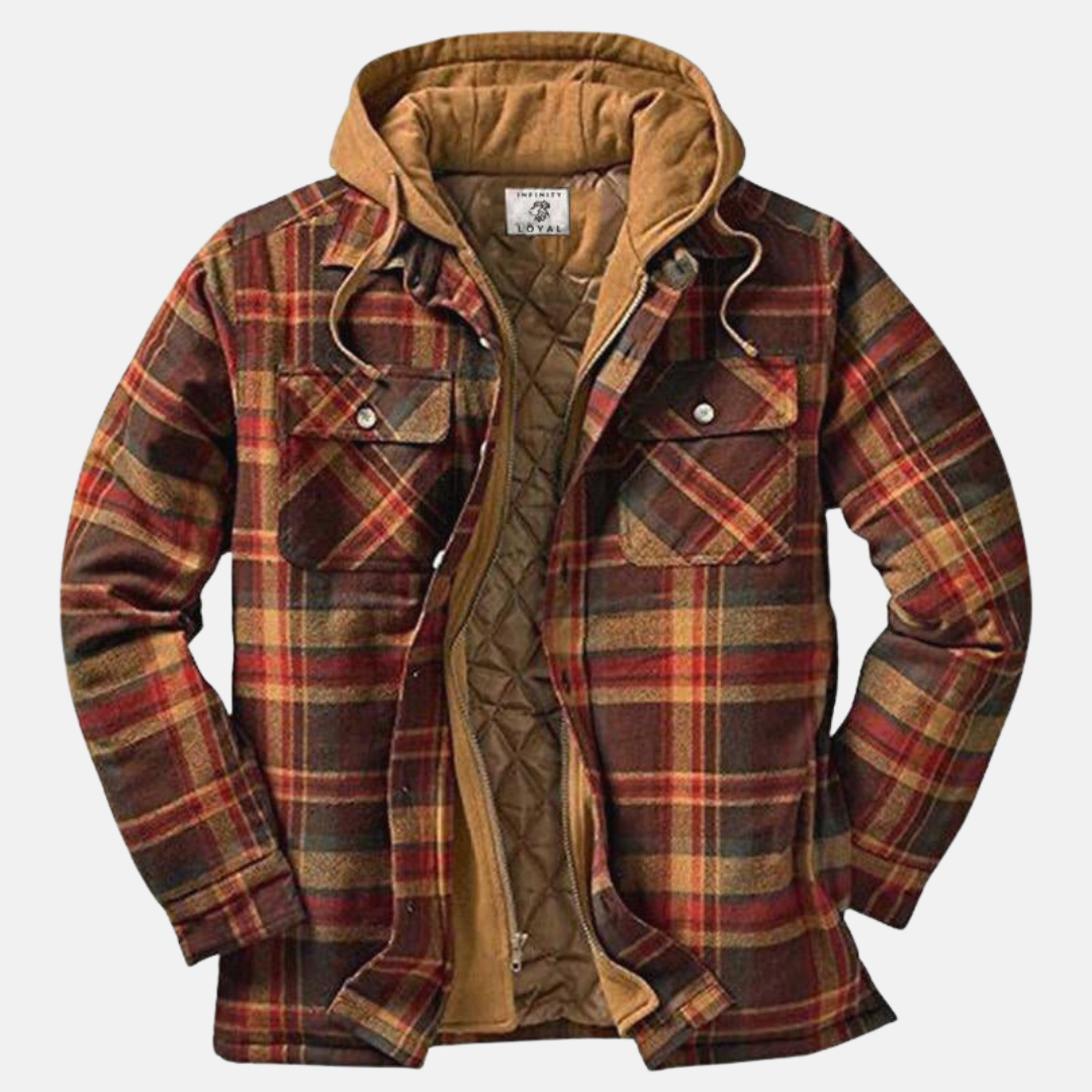 Eric | Men's Casual Warm Plaid Button-Up Jacket