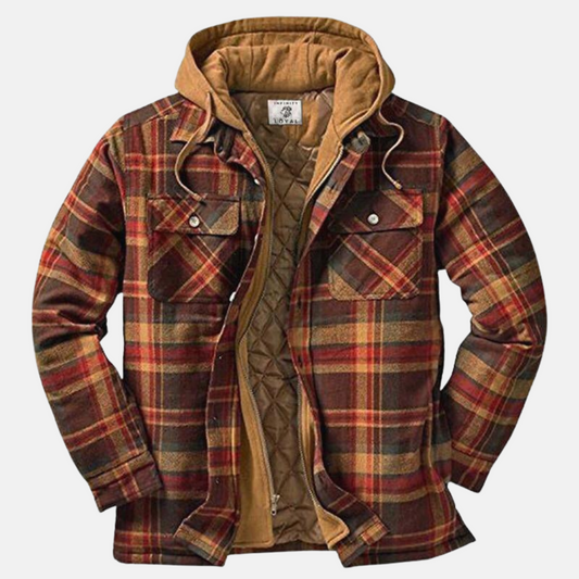 Eric | Men's Casual Warm Plaid Button-Up Jacket