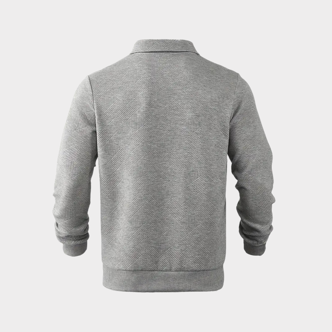 Robert | Men’s Leisure Polo Sweatshirt with Long Sleeves