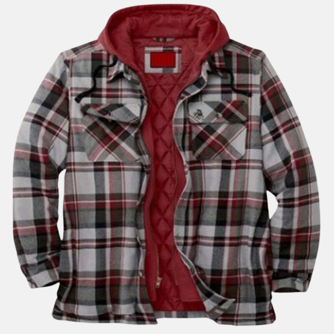 Eric | Men's Casual Warm Plaid Button-Up Jacket