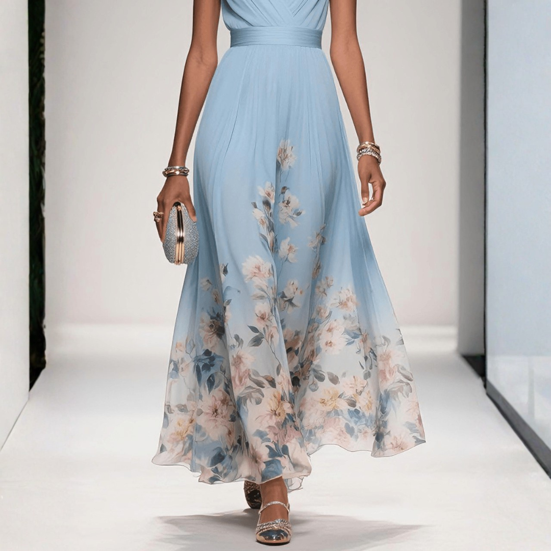 Britta | Women's Floral Maxi Dress For Wedding Guests