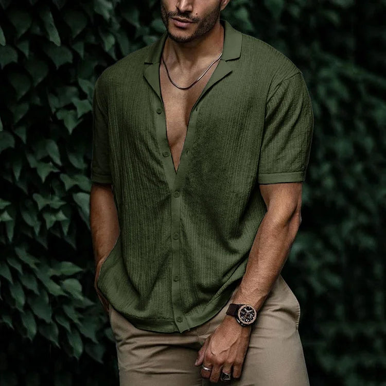 Giorgio | Men’s Short Sleeve Relaxed Button-Up