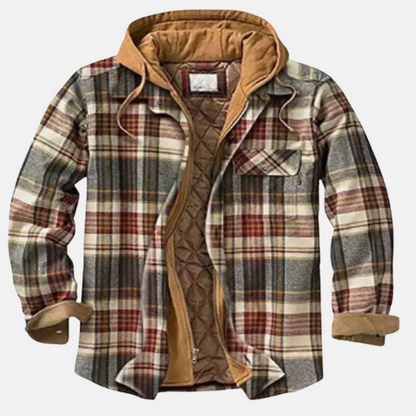 Eric | Men's Casual Warm Plaid Button-Up Jacket