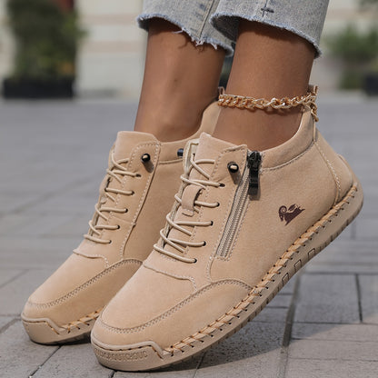 Tegan | Women's Laid-Back Lace-Up Shoes Zip