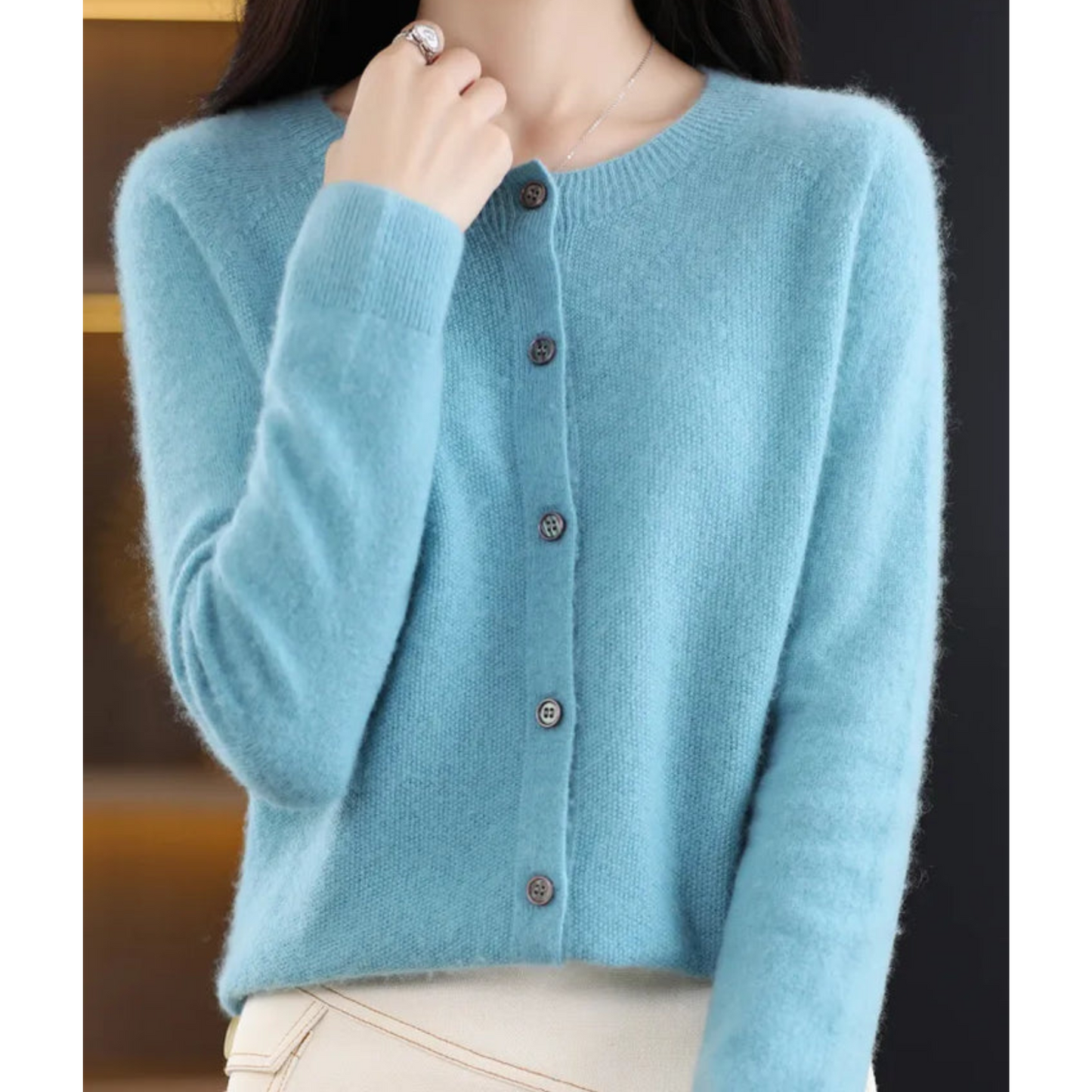 Katharina | Women's Knit Cardigan with classic Button Closure