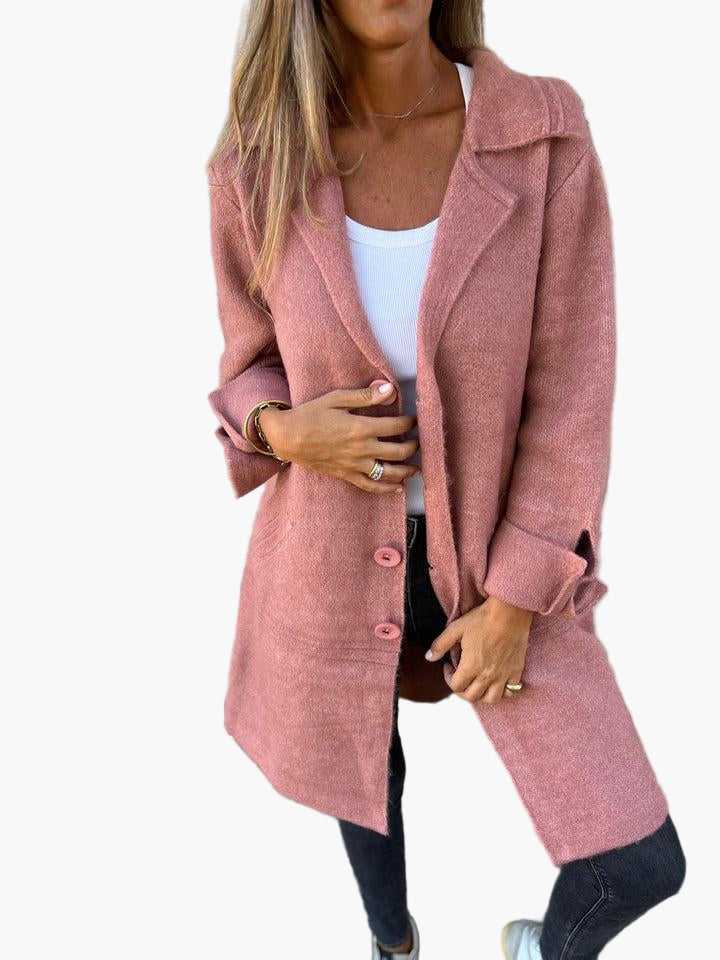 Karin | Women's Stylish Button-Front Coat in Relaxed Fit