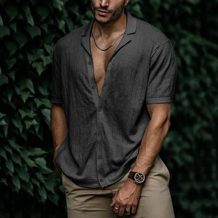 Giorgio | Men’s Short Sleeve Relaxed Button-Up