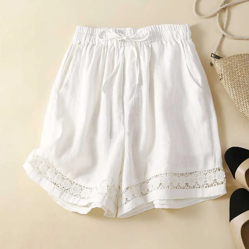 Rica | Embroidered-Hem Shorts
