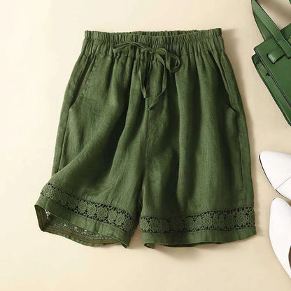 Rica | Embroidered-Hem Shorts