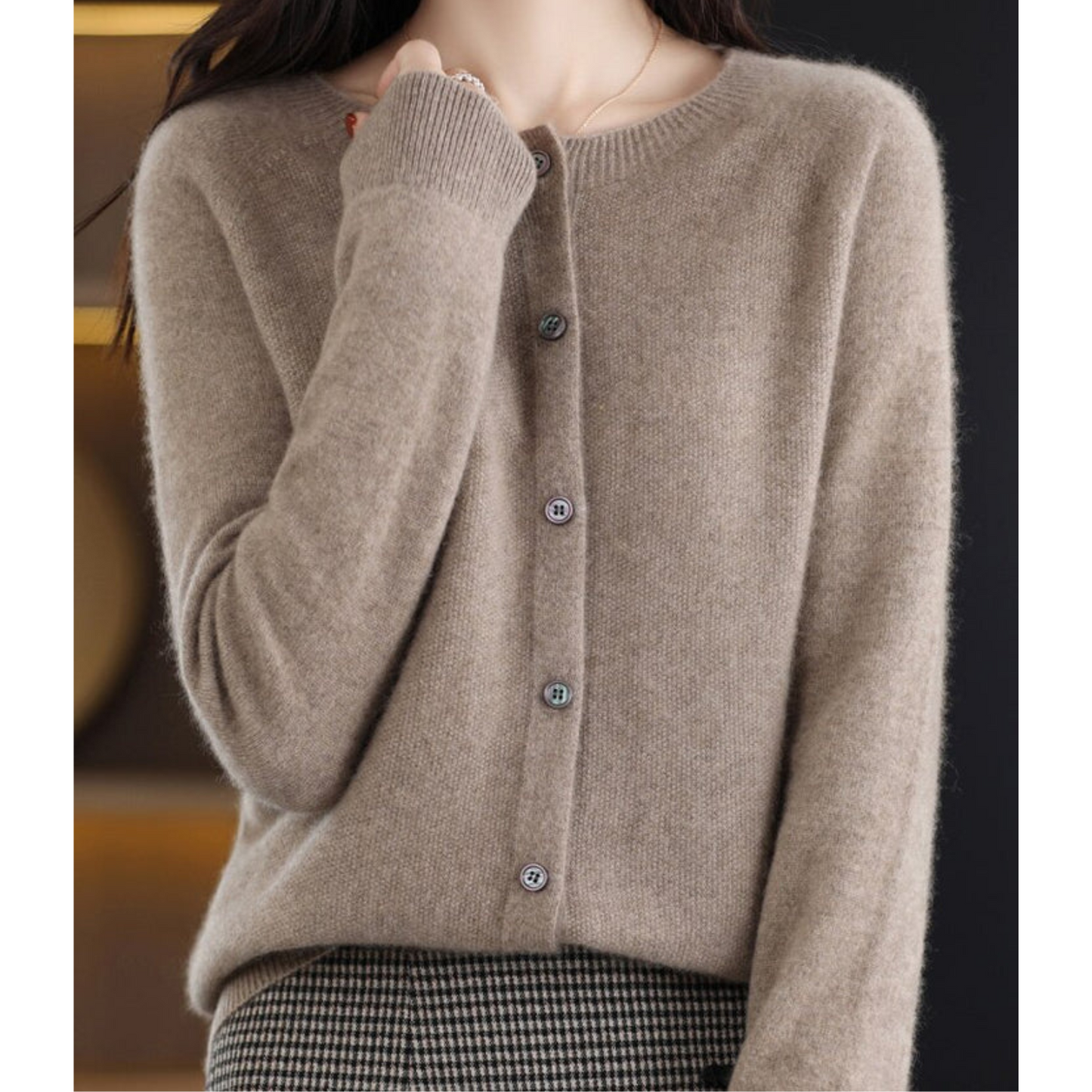 Katharina | Women's Knit Cardigan with classic Button Closure