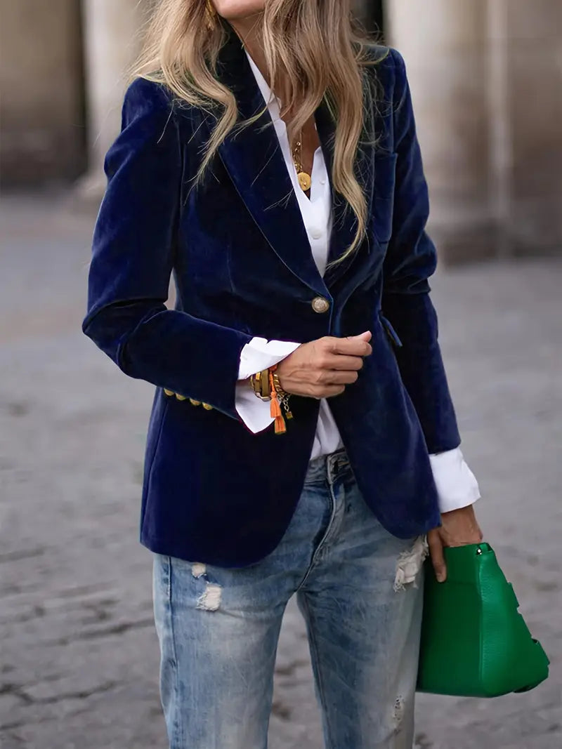 Sabina | Women's Classic Blazer with One-Button-Closure