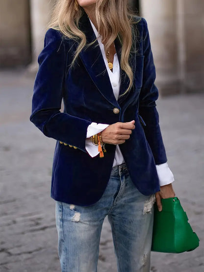 Sabina | Women's Classic Blazer with One-Button-Closure