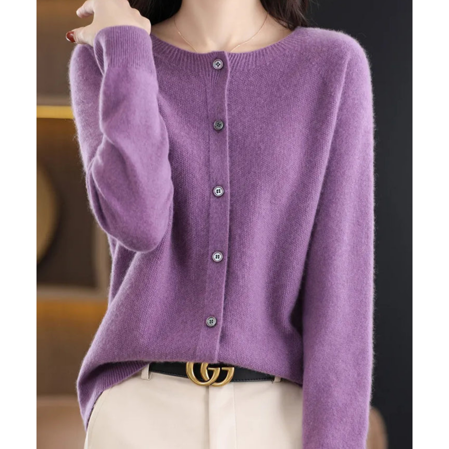 Katharina | Women's Knit Cardigan with classic Button Closure
