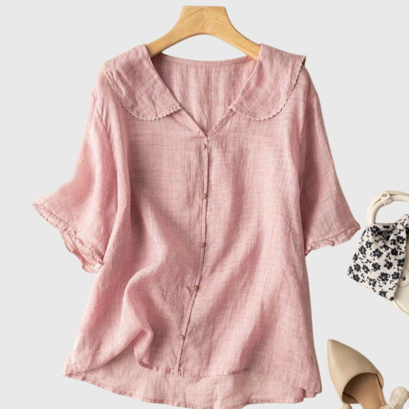 Stephanie | Women's Relaxed Elegant Lightweight Blouse