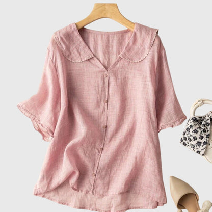 Stephanie | Women's Relaxed Elegant Lightweight Blouse