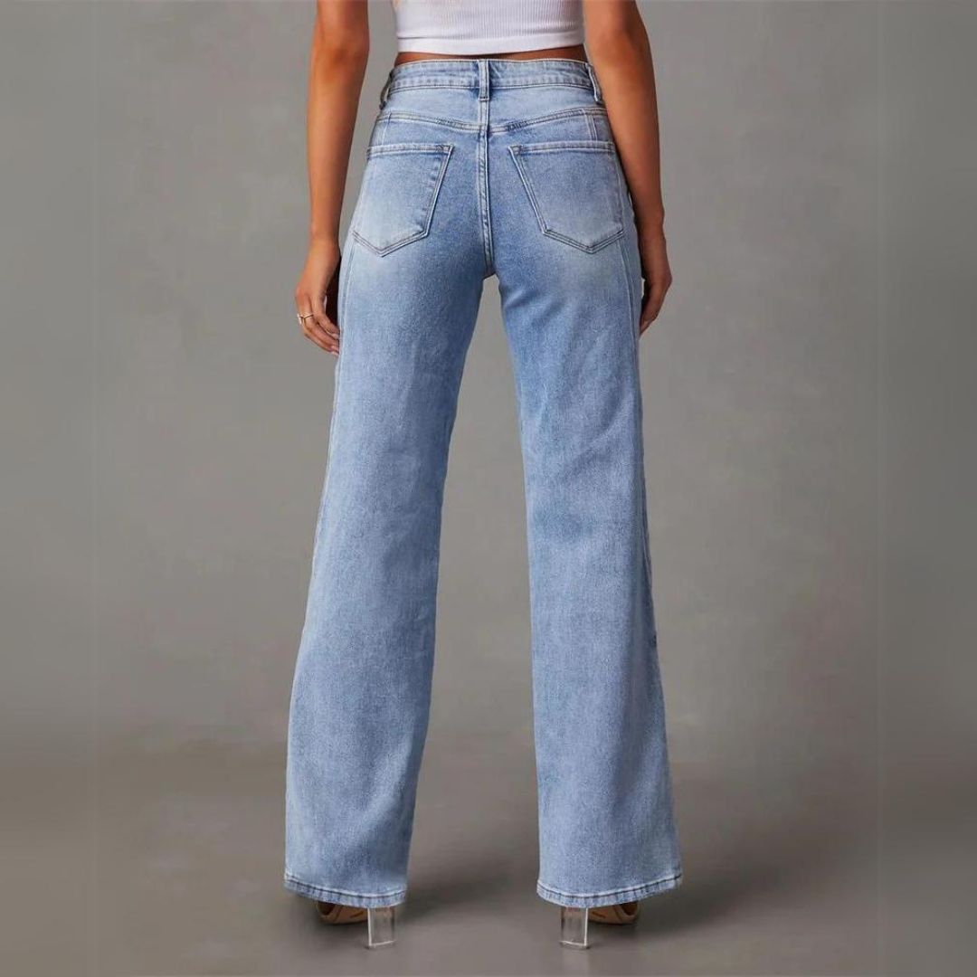 Carmen | Women's High-Rise Denim Jeans with Wide Leg