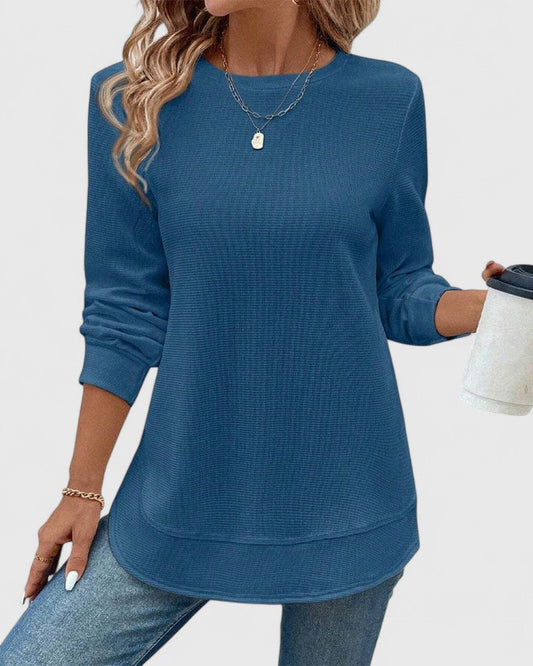 Alfonsina | Summer Elegant O-Neck Long Sleeve