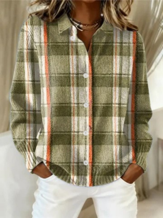 Estelle | Checkered blouse with crisp breathable and polished everyday look