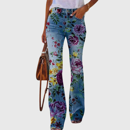 Nicole | Women's Relaxed Floral Summer Jeans