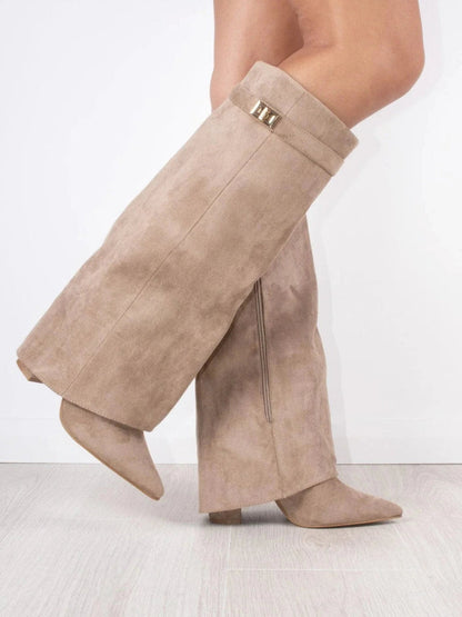 Angela | Women's Over-the-Knee Boots Over the Knee with Zip