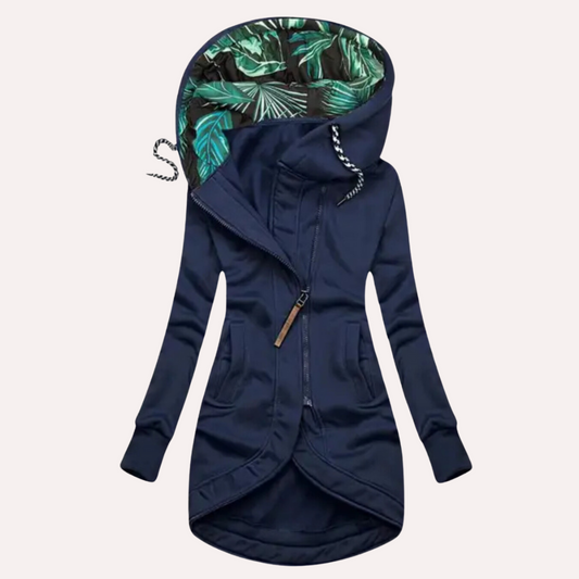 Greta | Women's Casual Hoodie with Patterned Hood