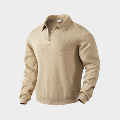 Robert | Men’s Leisure Polo Sweatshirt with Long Sleeves