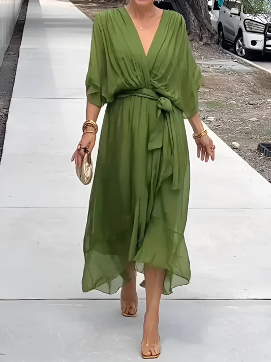 Brunilde | Women's Wrap Elegant Flattering Dress