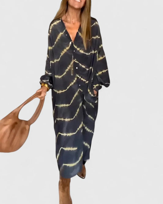 Pauline | Women's Tie-Dye Shirt Dress