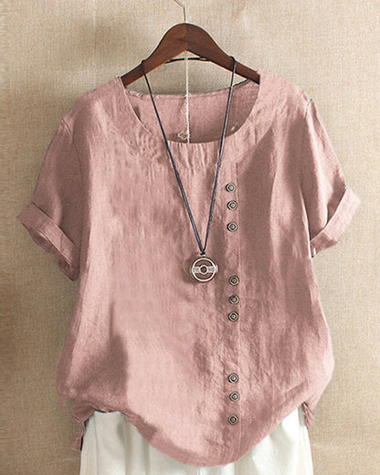 Donna | Women's Relaxed Summer Elegant Blouse