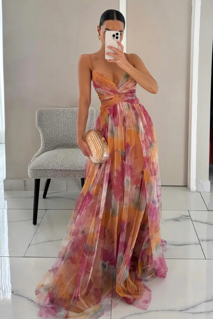 Selina | Women's Pleat-Maxi Dress