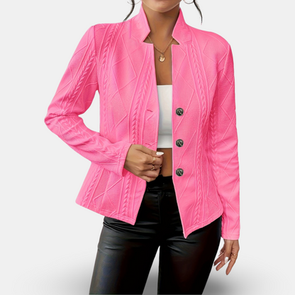 Chloe - Stylish Lightweight Buttoned Blazer Jacket