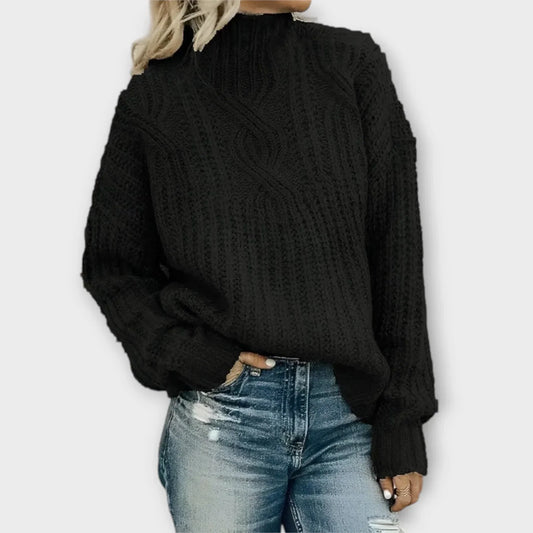 Asola | Women's Knit Wrap Relaxed Sweater