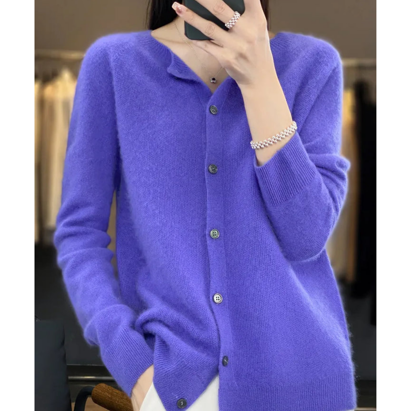 Katharina | Women's Knit Cardigan with classic Button Closure