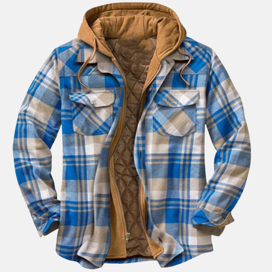 Eric | Men's Casual Warm Plaid Button-Up Jacket
