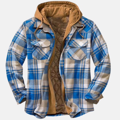 Eric | Men's Casual Warm Plaid Button-Up Jacket