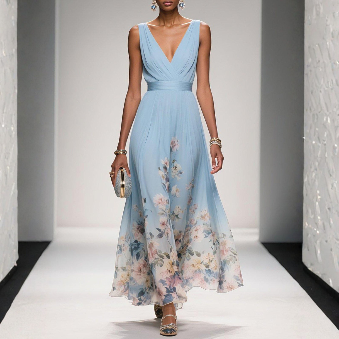 Britta | Women's Floral Maxi Dress For Wedding Guests